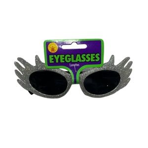 Rubie’s silver glitter eyeglass sunglasses. NWT, never before worn, brand new!